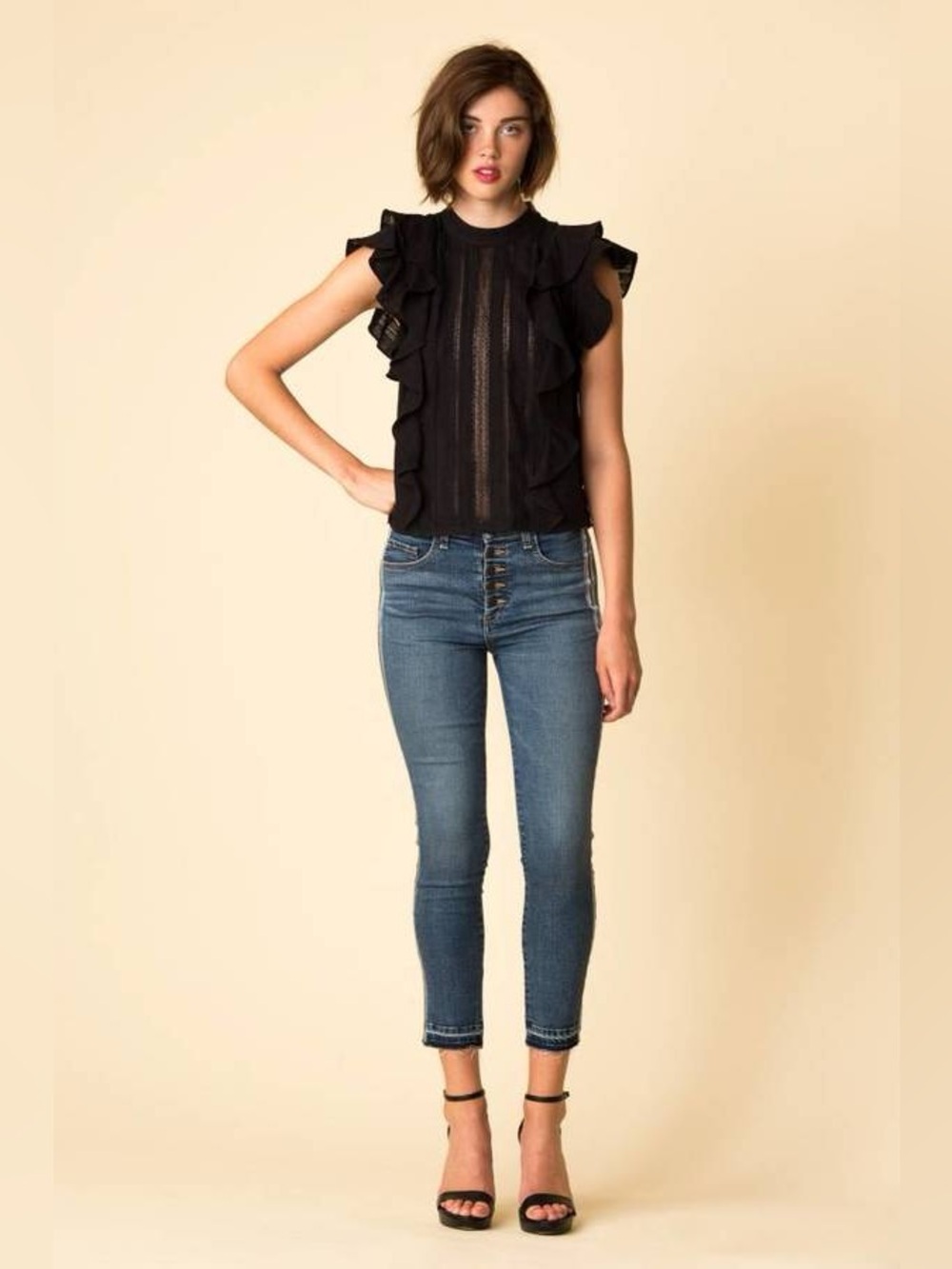 Veronica Beard Debbie Skinny Jeans with Side Stripe Detail